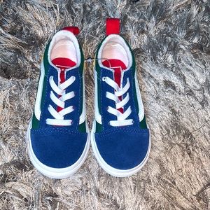 New toddler size 8 multi color vans